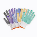 Protective Grip Cotton Gloves With Rubber Dimples